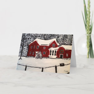 Festiva Tarjeta de vacaciones Snowley House