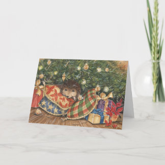 Festiva Tarjeta de vacaciones sorpresa para navidades
