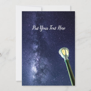 Festiva Tarjeta de vacaciones Starry Night Milky Way Galax