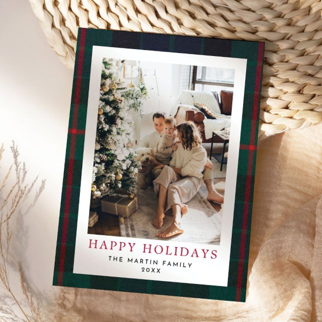 Festiva Tarjeta de vacaciones Tartán para Navidades de la  (Subido por el creador)