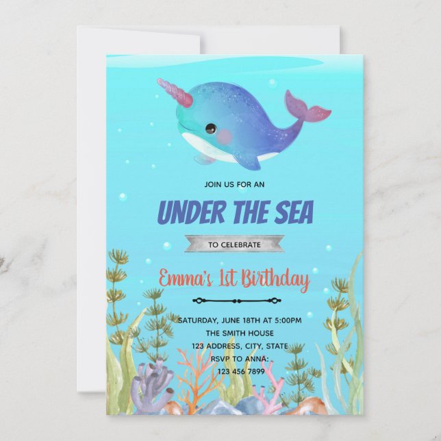 Festiva Tarjeta de vacaciones temática de cumpleaños de de (Anverso)