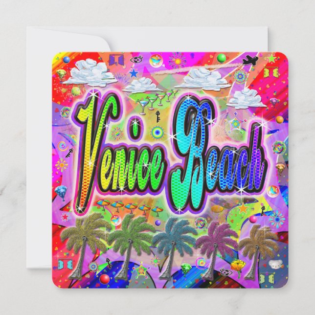 Festiva Tarjeta de vacaciones Venice Beach Vista Express (Anverso)