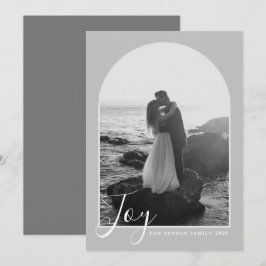 Festiva Tarjeta de vacaciones vertical con arco de guión a