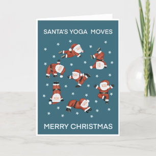Festiva Tarjeta de vacaciones Yoga Santa