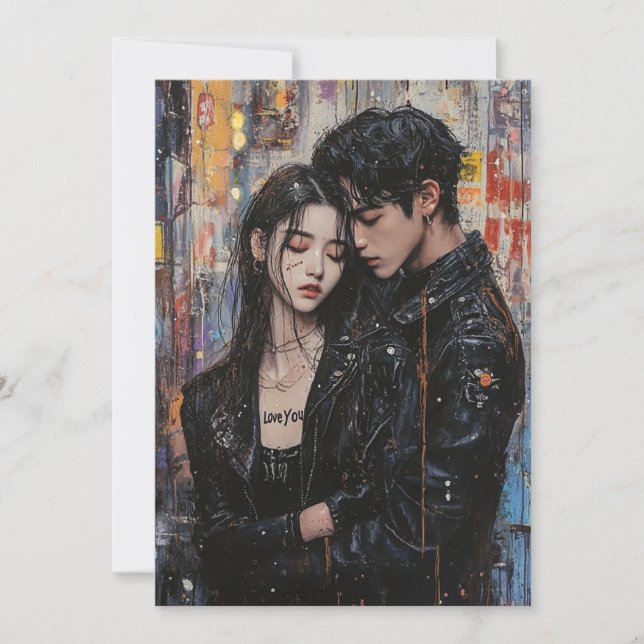 Festiva Tarjeta de Valentine de KPop (Anverso)