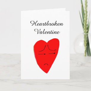 Festiva Tarjeta de VALENTINE HEARTBROKEN