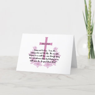 Festiva Tarjeta de versículos de la Biblia de Pascua
