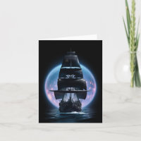 Tarjeta de viaje Bon Voyage de Barco de Navegación
