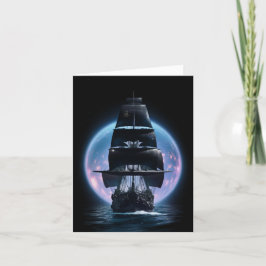Festiva Tarjeta de viaje Bon Voyage de Barco de Navegación