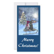 Tarjeta de vigilancia para Navidades de Santa