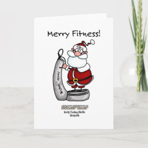 Festiva tarjeta de visita de fitness