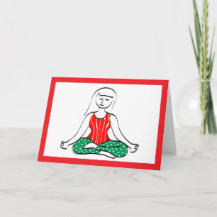Festiva Tarjeta de yoga de vacaciones