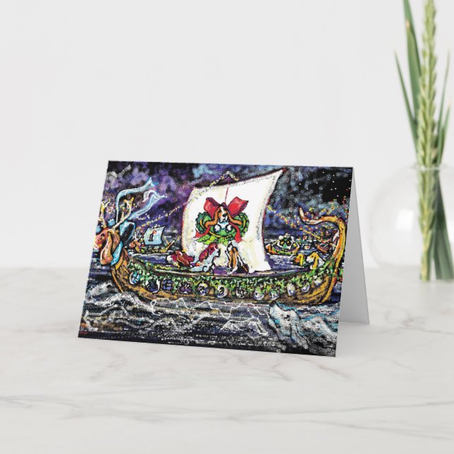 Festiva Tarjeta del afloramiento del día de fiesta de (Anverso)