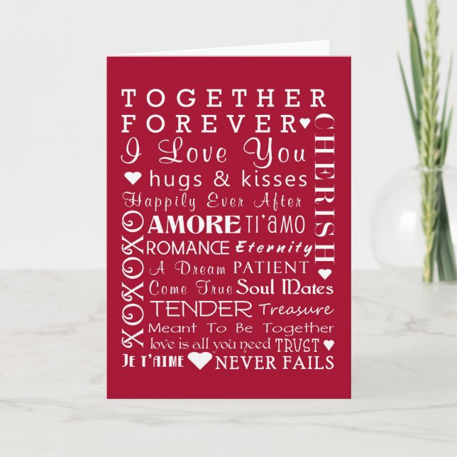 Festiva Tarjeta del amor (Anverso)