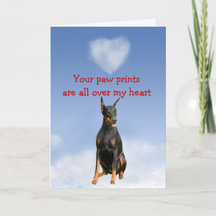 Festiva Tarjeta del amor adolescente del Pinscher del