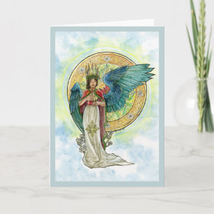 Festiva Tarjeta del ángel de la Santa Lucía