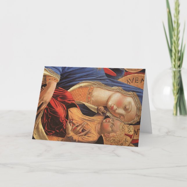 Festiva Tarjeta del ángel de Madonna (Anverso)