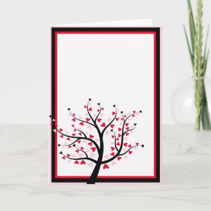 Festiva Tarjeta del árbol de la tarjeta del día de San