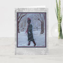 Festiva Tarjeta del arte de la paz y de la soledad