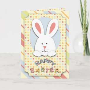 Festiva Tarjeta del conejito de pascua
