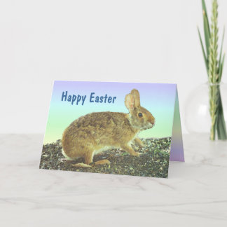 Festiva Tarjeta del conejo de Pascua