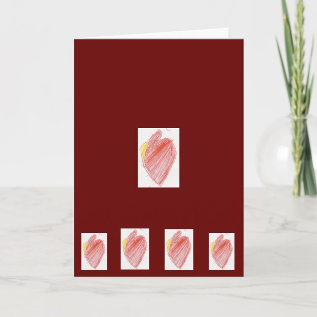 Festiva Tarjeta del corazón (Anverso)