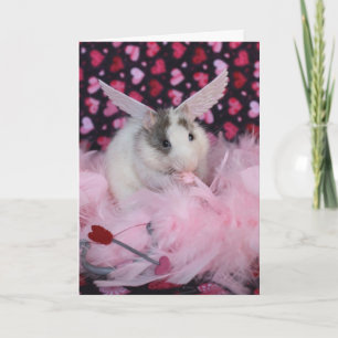 Festiva Tarjeta del Cupid de la rata