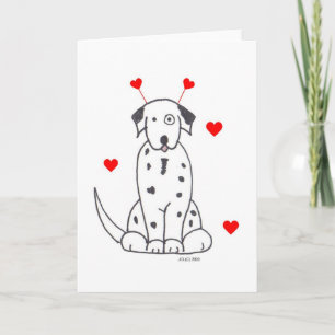 Festiva Tarjeta del Dalmatian de los oídos de la tarjeta