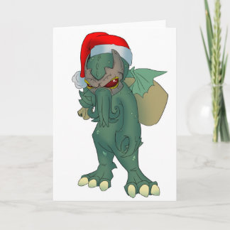 Festiva Tarjeta del día de fiesta de Cthulhu