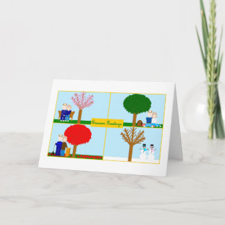 Festiva Tarjeta del día de fiesta/de felicitación del