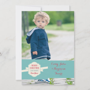 Festiva Tarjeta del día de fiesta de la foto del mensaje