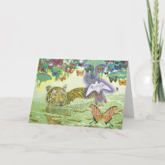 Festiva Tarjeta del día de fiesta de la paz