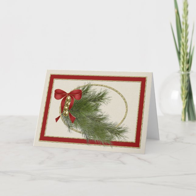 Festiva Tarjeta del día de fiesta de los cascabeles (Anverso)