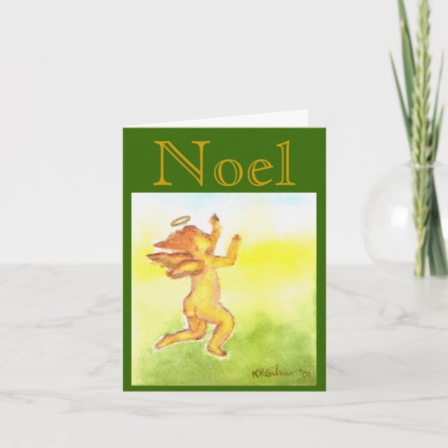 Festiva Tarjeta del día de fiesta de Noel (Anverso)