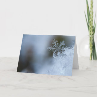 Festiva Tarjeta del día de fiesta del copo de nieve