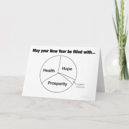 Festiva Tarjeta del día de fiesta del gráfico de sectores