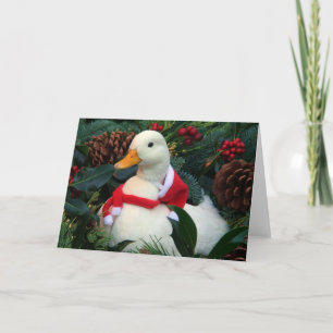 Festiva Tarjeta del día de fiesta del pato