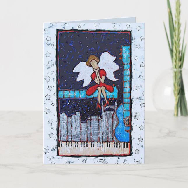 Festiva tarjeta del día de fiesta del tonk del honky (Anverso)