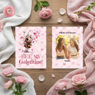 Festiva Tarjeta del Día de Galentine para la Mejor Amiga c