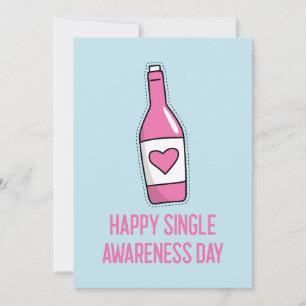 Festiva Tarjeta del Día de la Conciencia de Soltero Feliz