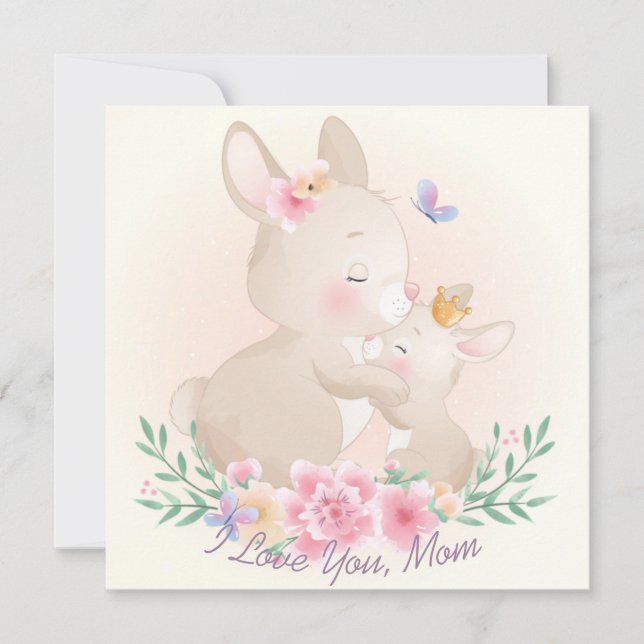 Festiva Tarjeta del día de la madre (Anverso)