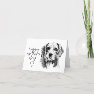 Festiva Tarjeta del Día de la Madre Beagle