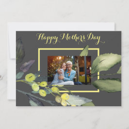 Festiva Tarjeta del Día de la Madre con Foto de Ramo Flora