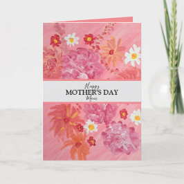 Festiva Tarjeta del Día de la Madre con Foto Personalizada