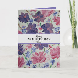 Festiva Tarjeta del Día de la Madre con Foto Personalizada