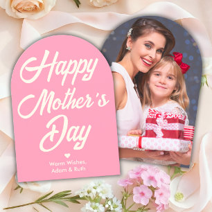 Festiva Tarjeta del Día de la Madre con Foto Personalizada