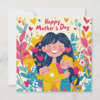 Tarjeta del Día de la Madre de Cuento de Hadas
