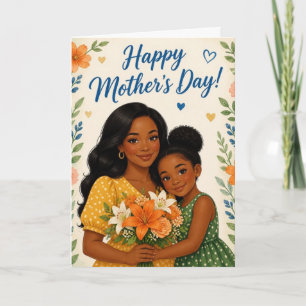 Festiva Tarjeta del Día de la Madre "El amor florece"