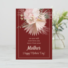 Festiva Tarjeta del Día de la Madre Floral Rústica – Flore