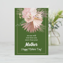 Festiva Tarjeta del Día de la Madre Floral Rústica – Flore